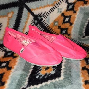 Neon Pink Flats